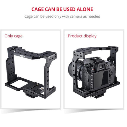 Video Camera Cage Stabilizer - Black Handle