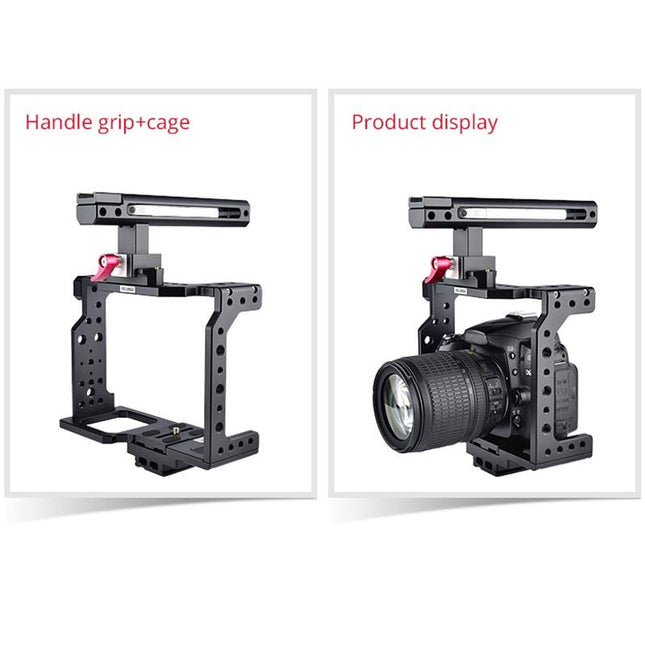 Video Camera Cage Stabilizer - Black Handle