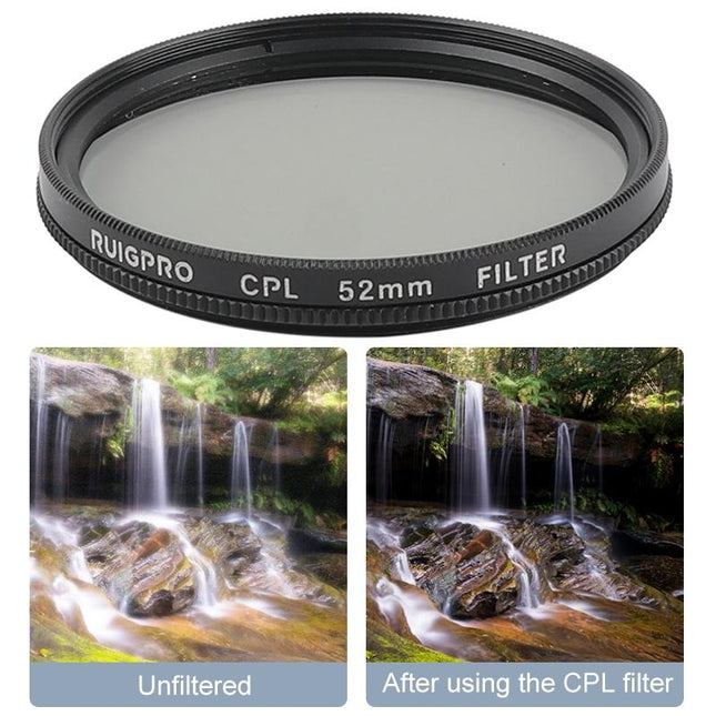 52Mm Professional Filter Set For Gopro Hero 7 / 6 / 5 With Adapter And Lens Cap