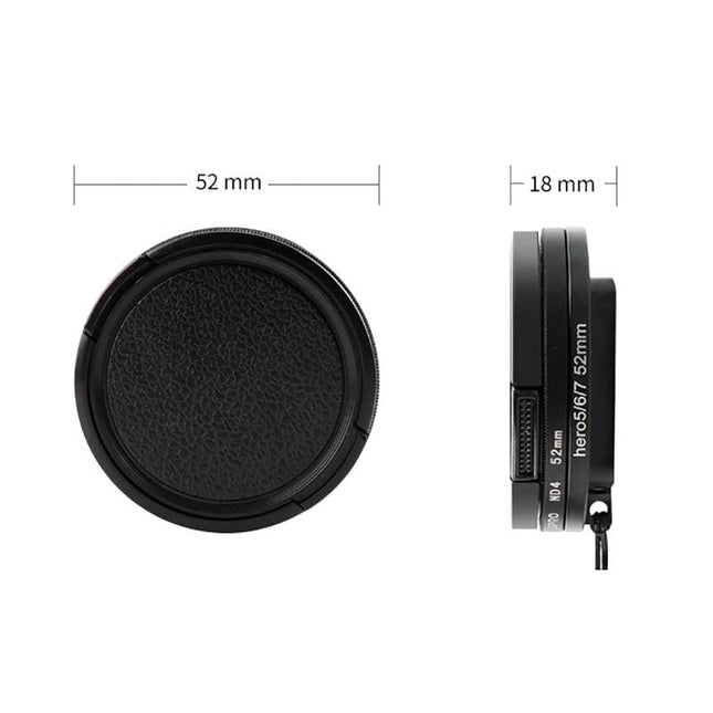 52Mm Professional Filter Set For Gopro Hero 7 / 6 / 5 With Adapter And Lens Cap