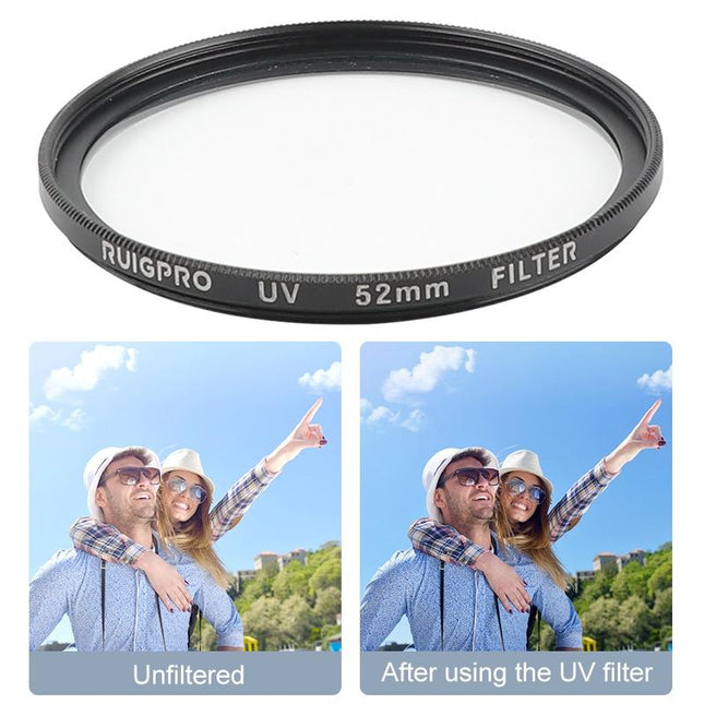 52Mm Professional Filter Set For Gopro Hero 7 / 6 / 5 With Adapter And Lens Cap