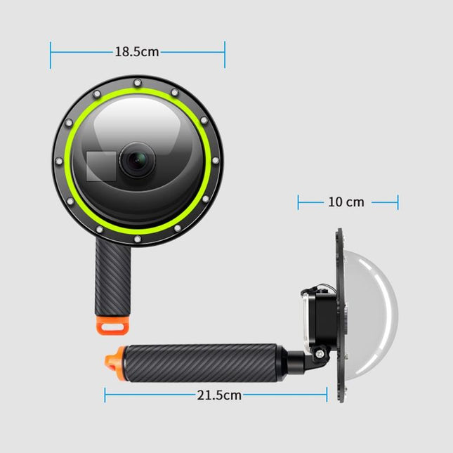 Underwater Dome Port For Dji Camera With Floating Grip