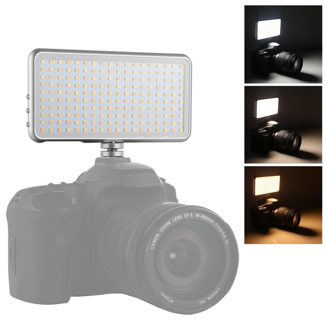 Pocket Led Studio Light For Vlogging & Photography - 180 Leds Oled Display Cold Shoe Mount - Canon / Nikon Dslr