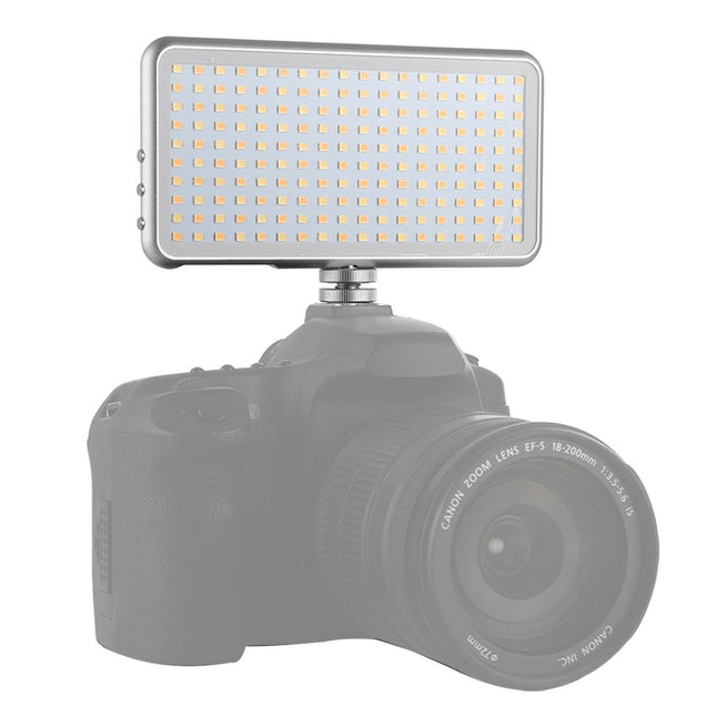 Pocket Led Studio Light For Vlogging & Photography - 180 Leds Oled Display Cold Shoe Mount - Canon / Nikon Dslr