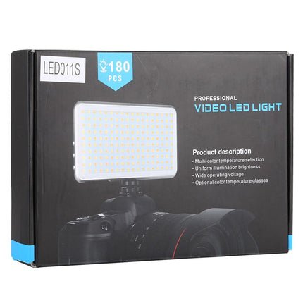 Pocket Led Studio Light For Vlogging & Photography - 180 Leds Oled Display Cold Shoe Mount - Canon / Nikon Dslr