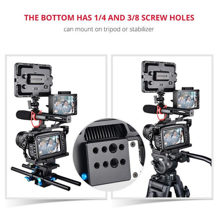 Video Camera Cage Stabilizer For Dji Bmpcc 4K - Black Handle