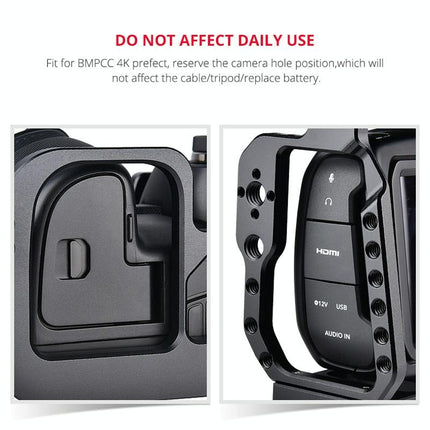 Video Camera Cage Stabilizer For Dji Bmpcc 4K - Black C9