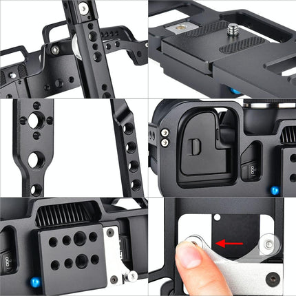 Video Camera Cage Stabilizer For Dji Bmpcc 4K - Black C9