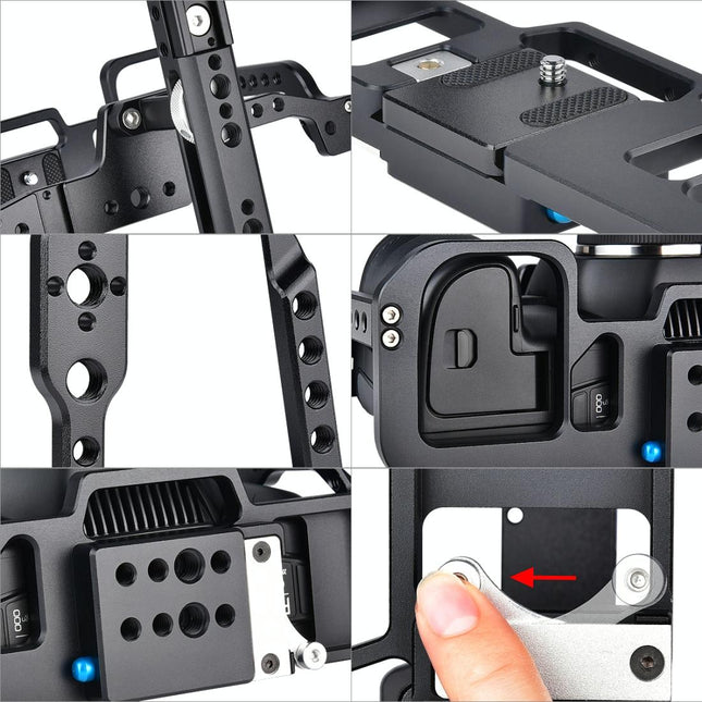 Video Camera Cage Stabilizer For Dji Bmpcc 4K - Black C9