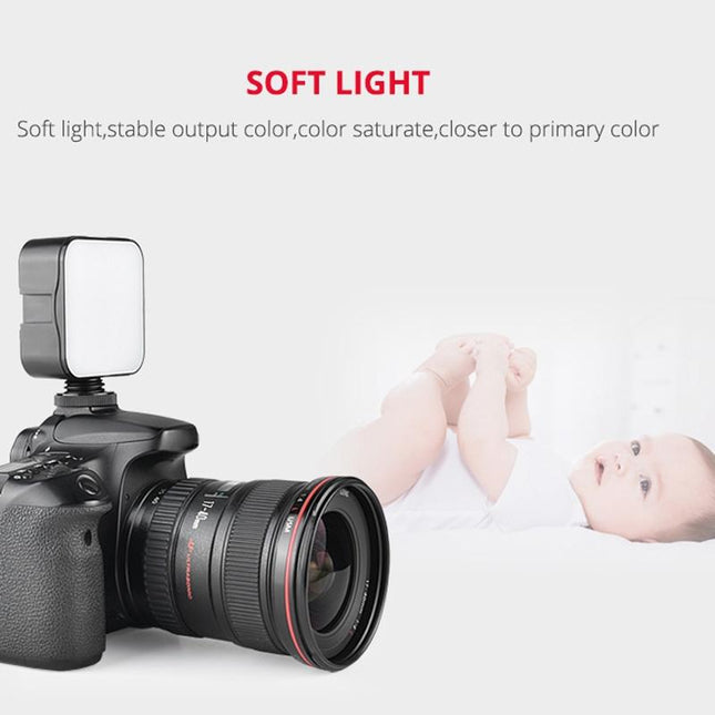 49 Led Video Light For Camera / Camcorder - Black