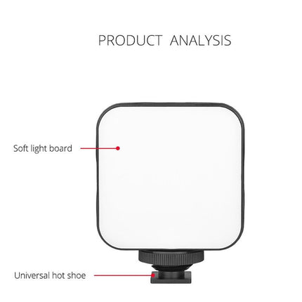 49 Led Video Light For Camera / Camcorder - Black