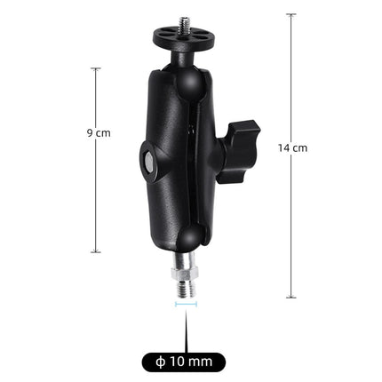 Universal Motorcycle Mount For Action Cameras With Tripod Adapter And Screw - 9Cm