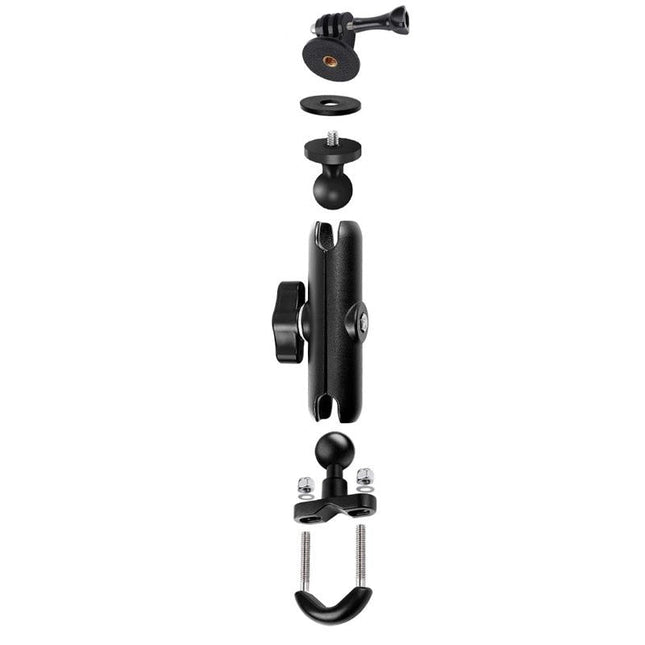 Motorcycle Handlebar Mount For Gopro With Tripod Adapter - 9Cm Rod And Screw