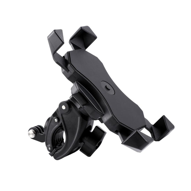 Bicycle Gps Navigation Mount For Handlebars - Compatible With 4.0-6.5 Phones And Gopro