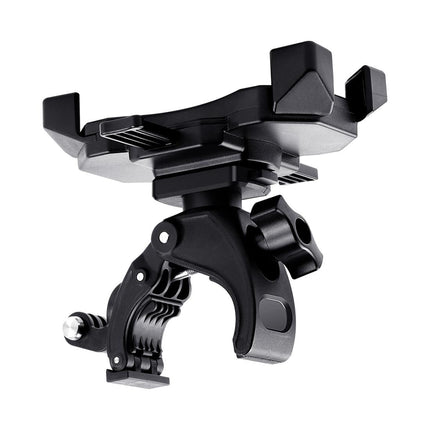 Bicycle Gps Navigation Mount For Handlebars - Compatible With 4.0-6.5 Phones And Gopro