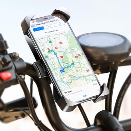 Bicycle Gps Navigation Mount For Handlebars - Compatible With 4.0-6.5 Phones And Gopro