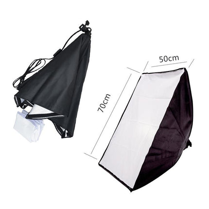 Single Light Softbox Set With Tripod And Arm Jib For Studio Flash