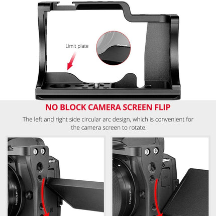 Video Camera Cage Stabilizer For Canon Eos M50 - Black