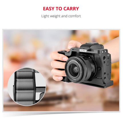 Video Camera Cage Stabilizer For Canon Eos M50 - Black