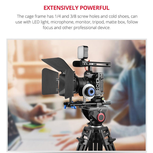 Video Camera Cage Stabilizer With Handle And Rail Rod For Nikon Z6 / Z7