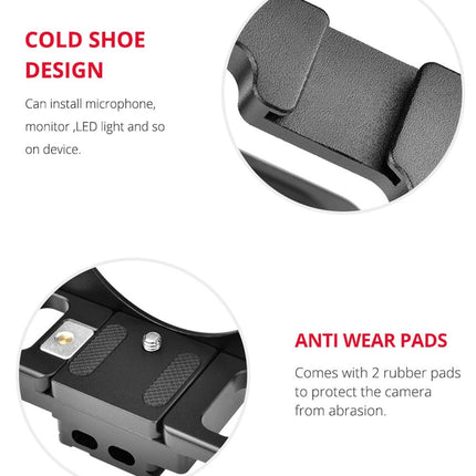 Video Camera Cage Stabilizer With Handle And Rail Rod For Nikon Z6 / Z7