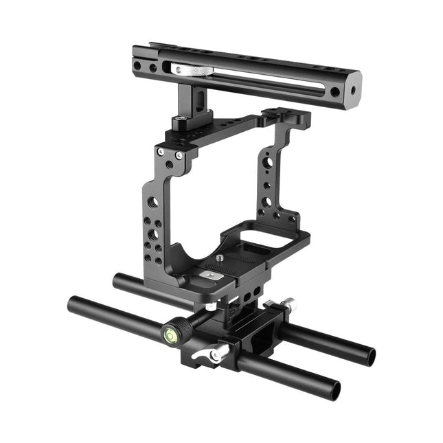 Video Camera Cage Stabilizer With Handle And Rail Rod For Nikon Z6 / Z7