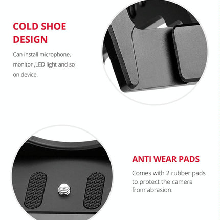 Panasonic Lumix Dc-S1H / Dc-S1 / Dc-S1R Camera Cage Stabilizer - Black