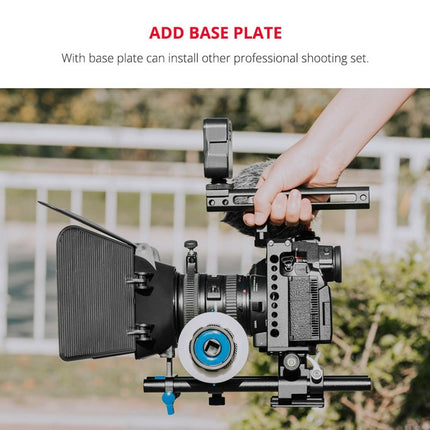 Panasonic Lumix Dc-S1H / Dc-S1 / Dc-S1R Camera Cage Stabilizer With Handle & Rail Rod Mount - Black