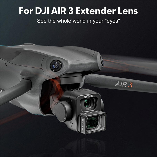 Dji Air 3 With Wide Angle Lens Filter