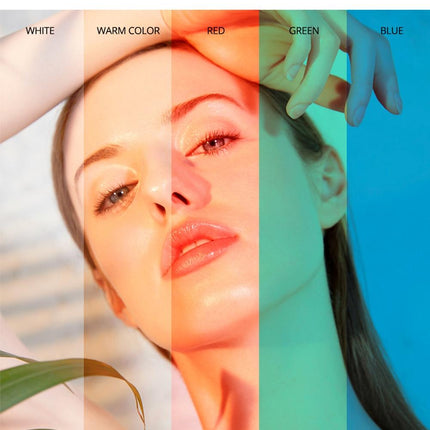 Portable 49-Led Phone Photography Fill Light With 6 Filters - Black