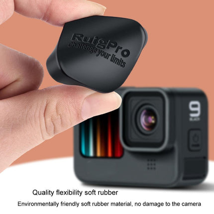 Soft Rubber Camera Lens Protective Cap For Gopro Hero10 / Hero9 - Scratch Resistant