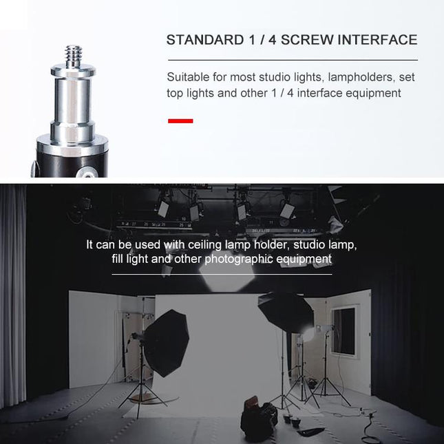 Portable 1.9M Studio Light Tripod - Oubao