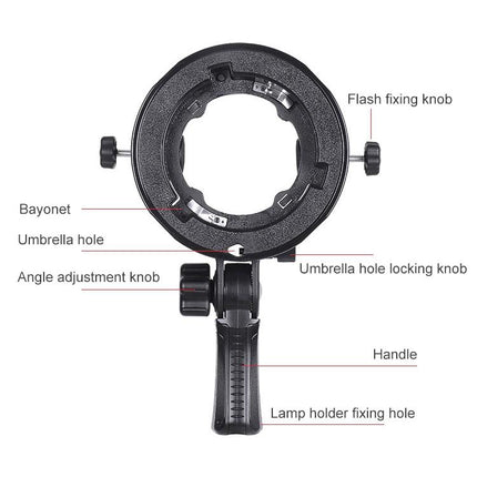 Universal S-Type Flash Holder For Multi-Function Camera Accessories