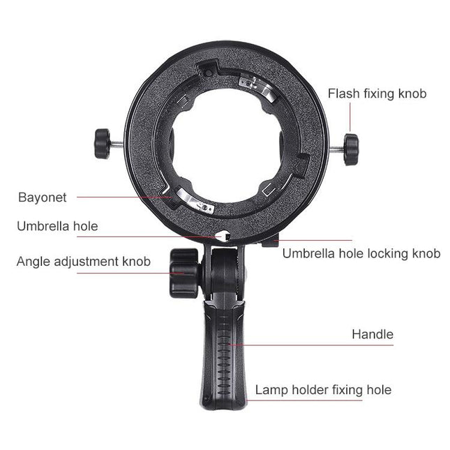 Universal S-Type Flash Holder For Multi-Function Camera Accessories
