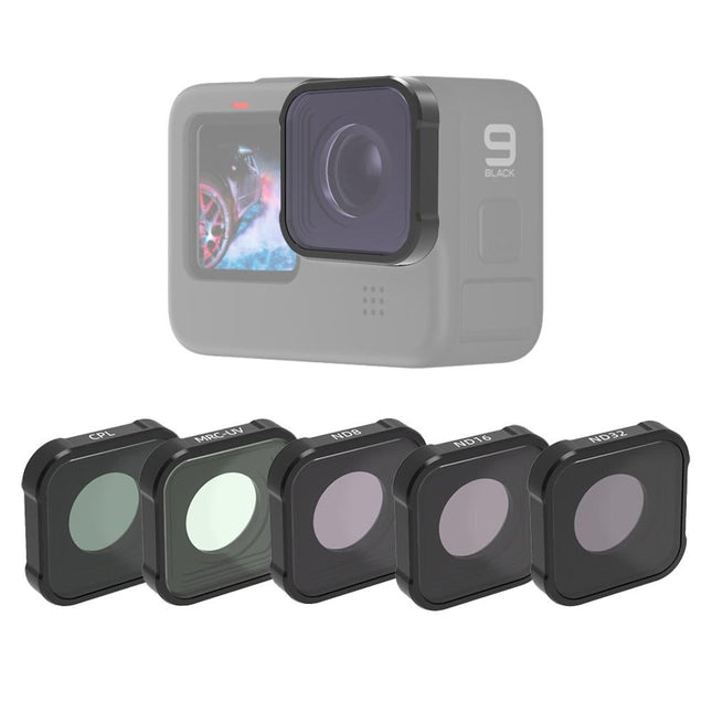 Kb Series Lens Filter Set For Gopro Hero10 / 9 - Mcuv Cpl Nd8-32