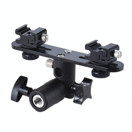 Dual Hot Shoe Flash Bracket - Compact And Versatile