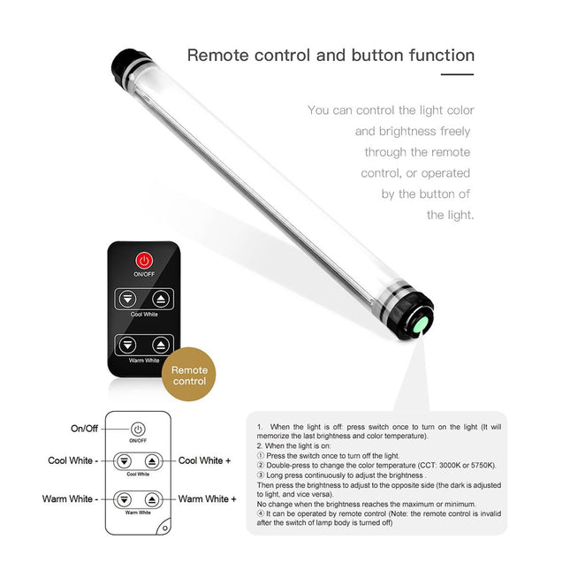 Waterproof Handheld Led Fill Light With Remote Control - P7