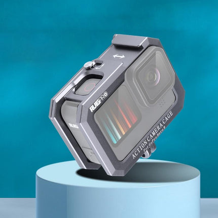 Metal Border Frame Mount For Gopro Hero10 / 9 With Dual Cold Shoes Base