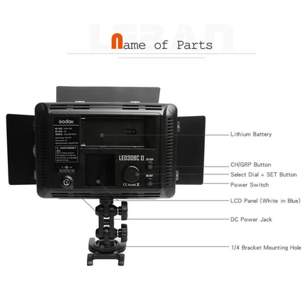 Dimmable Led Photography Light For Dslr Cameras