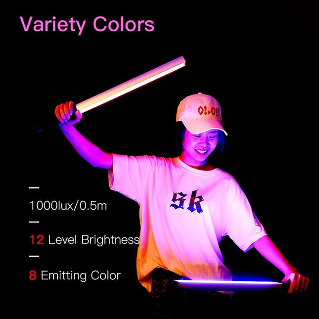 8-Colour Led Stick Video Light With Remote Control