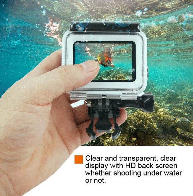 Waterproof Housing For Gopro Hero 6 / 5 With Touch Screen Back Cover - 45M
