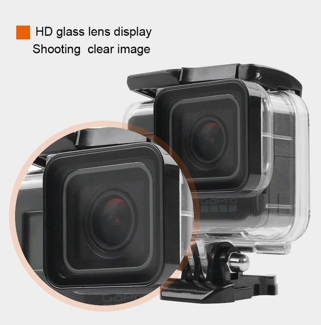 Waterproof Housing For Gopro Hero 6 / 5 With Touch Screen Back Cover - 45M