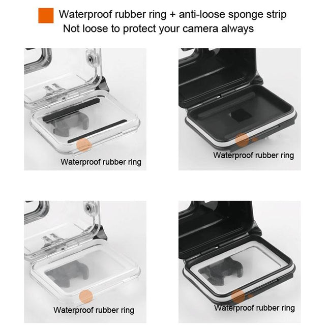 Waterproof Housing For Gopro Hero 6 / 5 With Touch Screen Back Cover - 45M