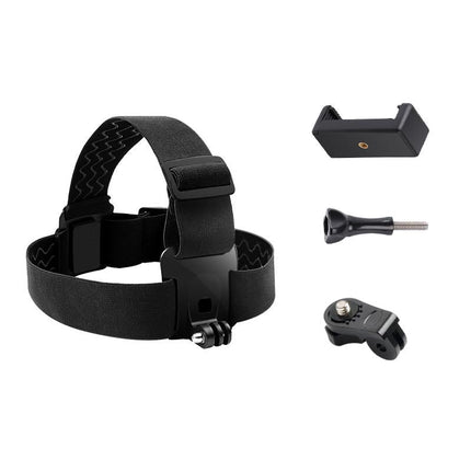 Adjustable Head Strap With Phone Clamp For Gopro And Action Cameras