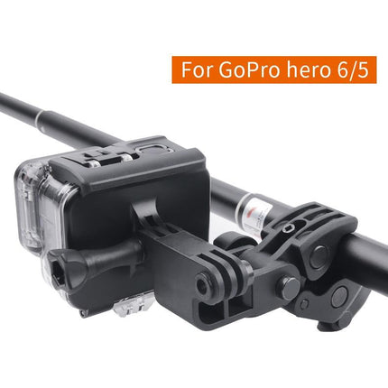 Waterproof Clamp Mount Adapter Kit For Gopro Hero6 / 5 With Back Cover