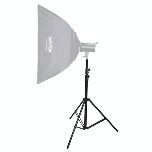Aluminum Light Stand For Studio Flash - 1.9M Height - Black
