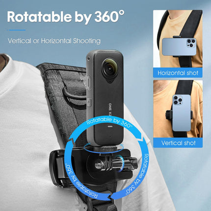 360 Degree Rotating Backpack Belt Clip Bracket