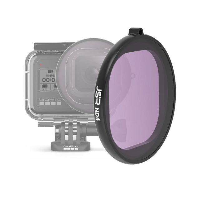 Hero8 Round Housing Filter With Nd4 Lens