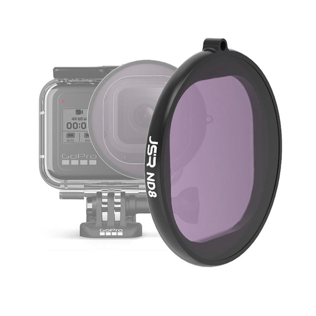 Hero8 Round Housing Filter With Nd8 Lens