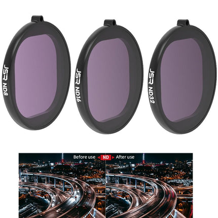 3-In-1 Round Lens Filter For Gopro Hero8 - Nd8 Nd16 Nd32
